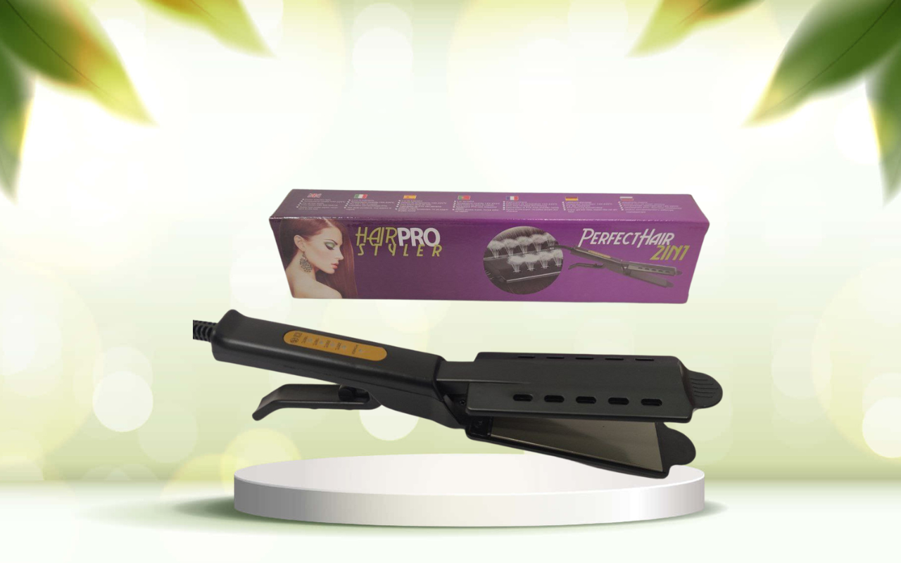 Scopri la piastra 2 in 1 Hair Pro Style per capelli lisci e asciutti in pochi minuti